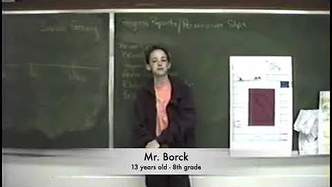 13 year old 8th grader Mr. Borck explains the Bill...