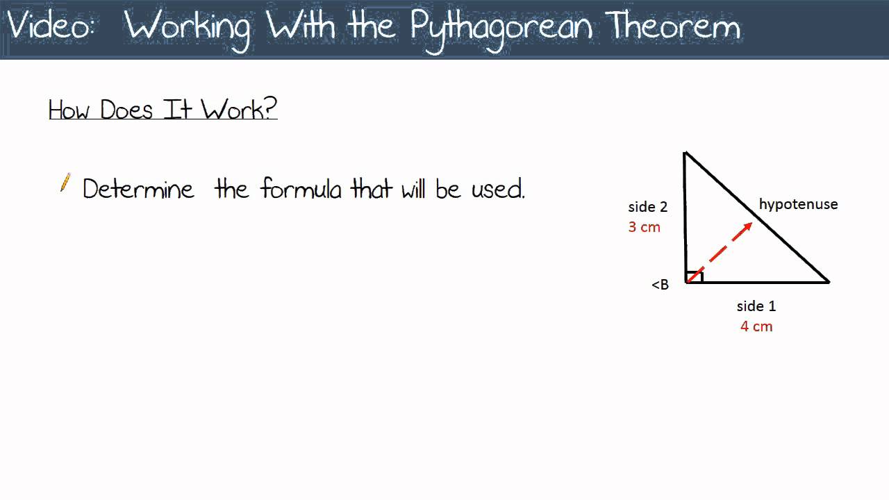Pythagorean Theorem - YouTube