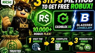 🎉 Get ROBUX in 3 Easy Steps! (Trusted Rewards Website) 💸 And Giveaway!!