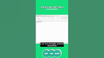 AJUSTAR COLUMNAS AUTOMATICAMENTE #excel #spreadsheetmagic #exceltips #exceltricks #ADJUSTCOLUMNS