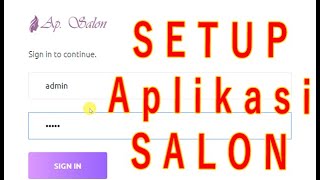 Cara install Aplikasi Salon web base online system screenshot 3