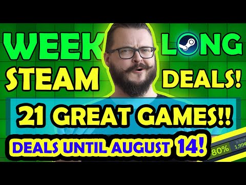 Steam WeekLong Deals! 21 Awesome Games! Discounts until August 14!