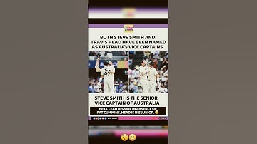 Travis Head and Steve Smith vice captan #cricket #cricketshorts