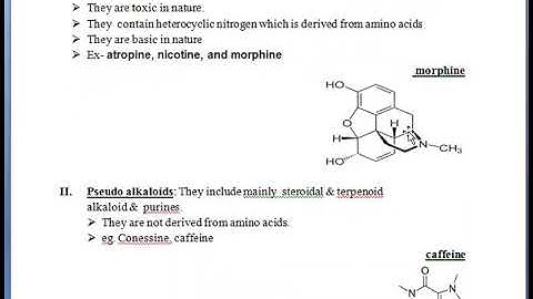 Alkaloids