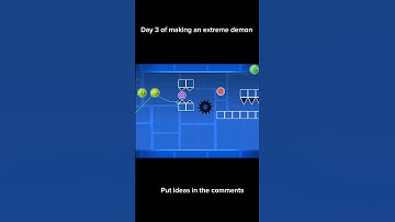 Day 3 of makingg an extreme demon #gd#level#layout#ytshorts #daily#geometrydash #extremedemon