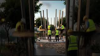 3D Construction Animation : Coffee Shop ☕ #shorts