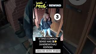 4 TIMES COMMON SENSE WAS ☠️🤣 (WHEREWITHAL! EDITION) FRESH REWIND👊 #fail #comedy #funny #education