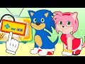 BABY PETS Kira y Max se disfrazan de Sonic y Amy 💥 Dibujos animados para niños en español