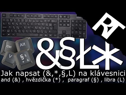 Jak napsat and (&) , Jak napsat paragraf  , Jak napsat libru , Jak napsat hvězdičku / zkratky