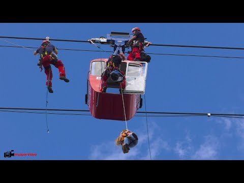 Seilbahn-Unfall in Köln - Feuerwehr rettet 65 Menschen | 30.07.2017