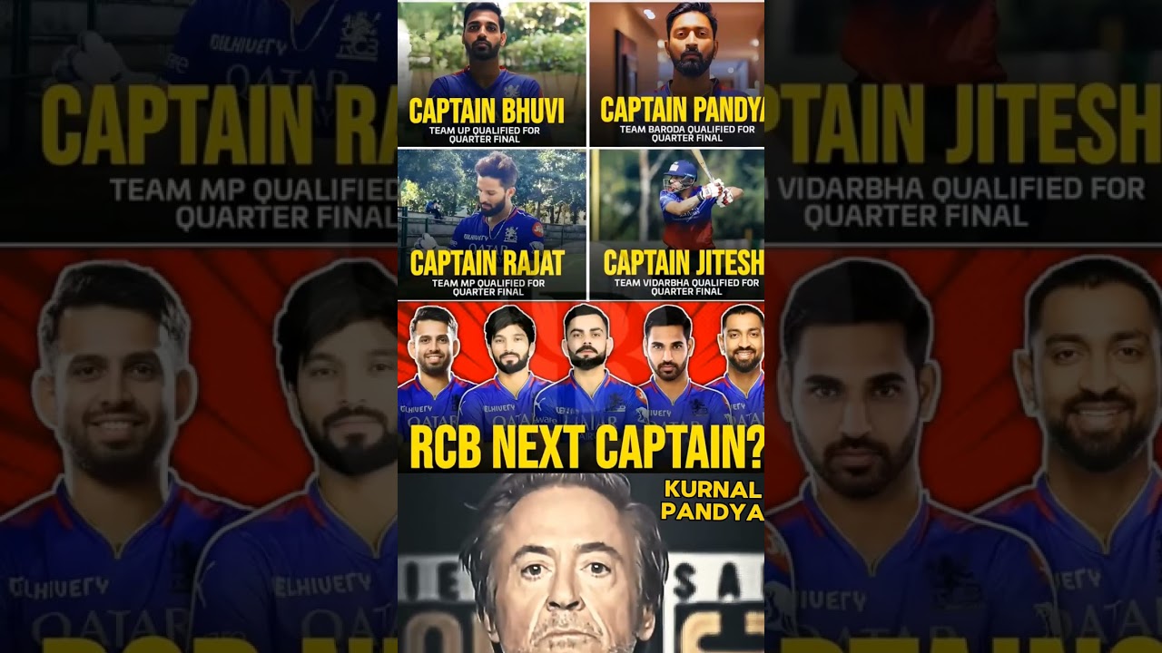 RCB Next Captain 2025 🥶🥵