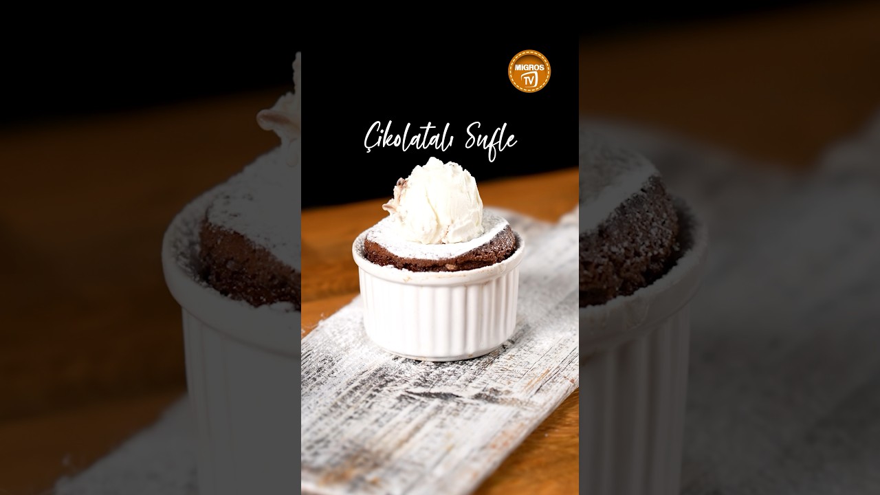 Dondurmalı Çikolatalı Sufle Tarifi #migrostv #shorts #sufle