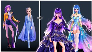 Epic Glow Up ! Ultimate Princess Fashion transformation | Rumi and Elsa 