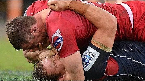 Ed O'Donoghue Eye gouge on Scott Higginbotham