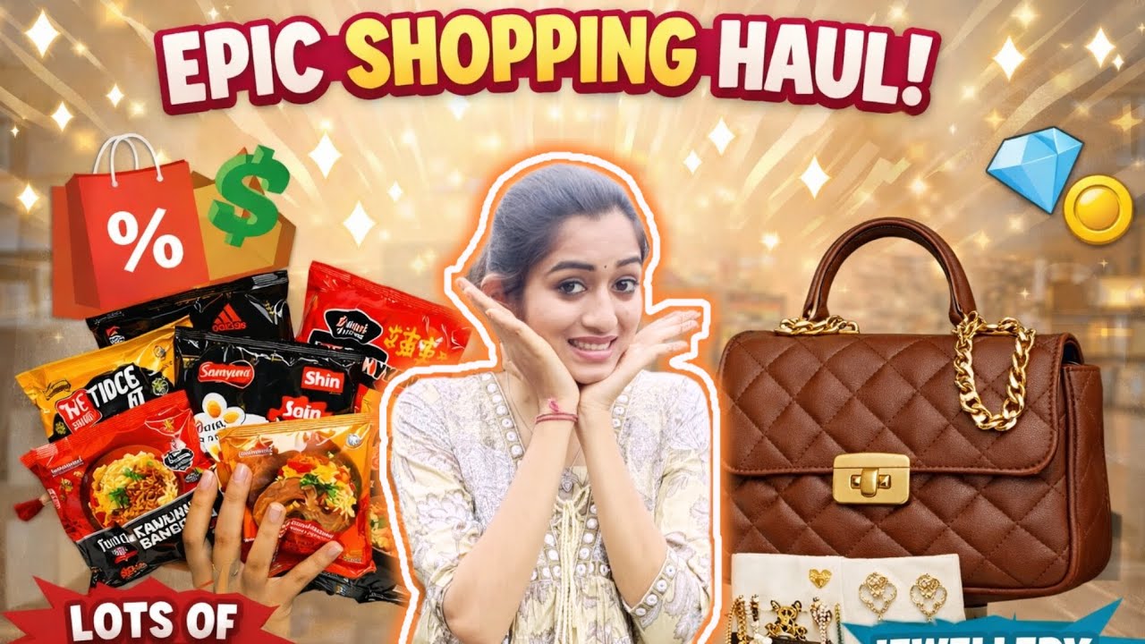 Shopping Haul 🛍️🎄💼🍭🧋🪁