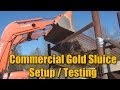 Commercial Gold Mine Sluice Matting - Test Run and Config