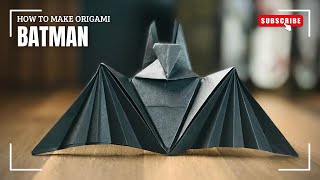 How to Make Origami Batman | Silent ASMR | No Talking No Music DIY Tutorial
