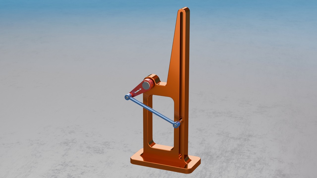 #175 One Revolution Per Stroke Crank Mechanism – 507 Mechanical Movements 3D Animation