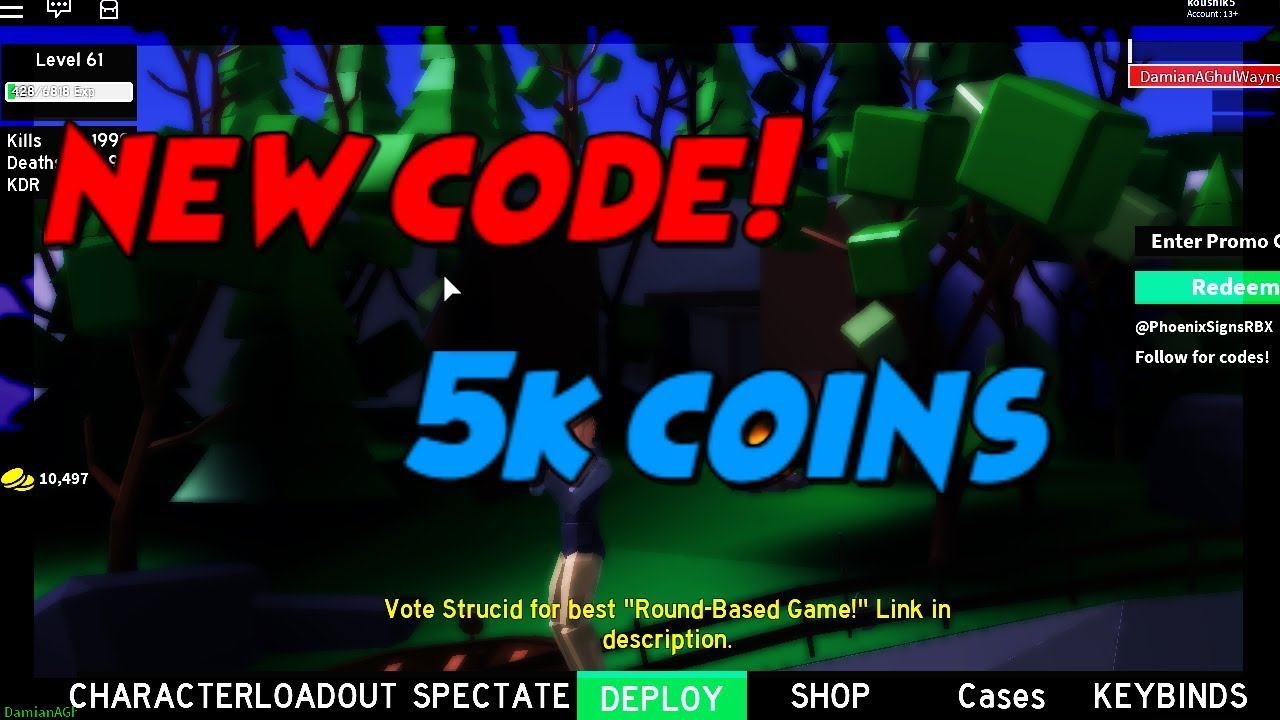Youtube Roblox Promo Codes For Strucid