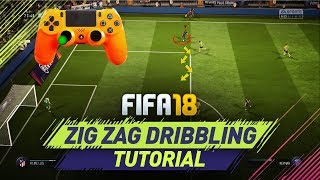 FIFA 18 NEW UNIQUE ZIG ZAG DRIBBLING TECHNIQUE TUTORIAL - HOW TO DRIBBLE in FIFA 18 ULTIMATE TEAM