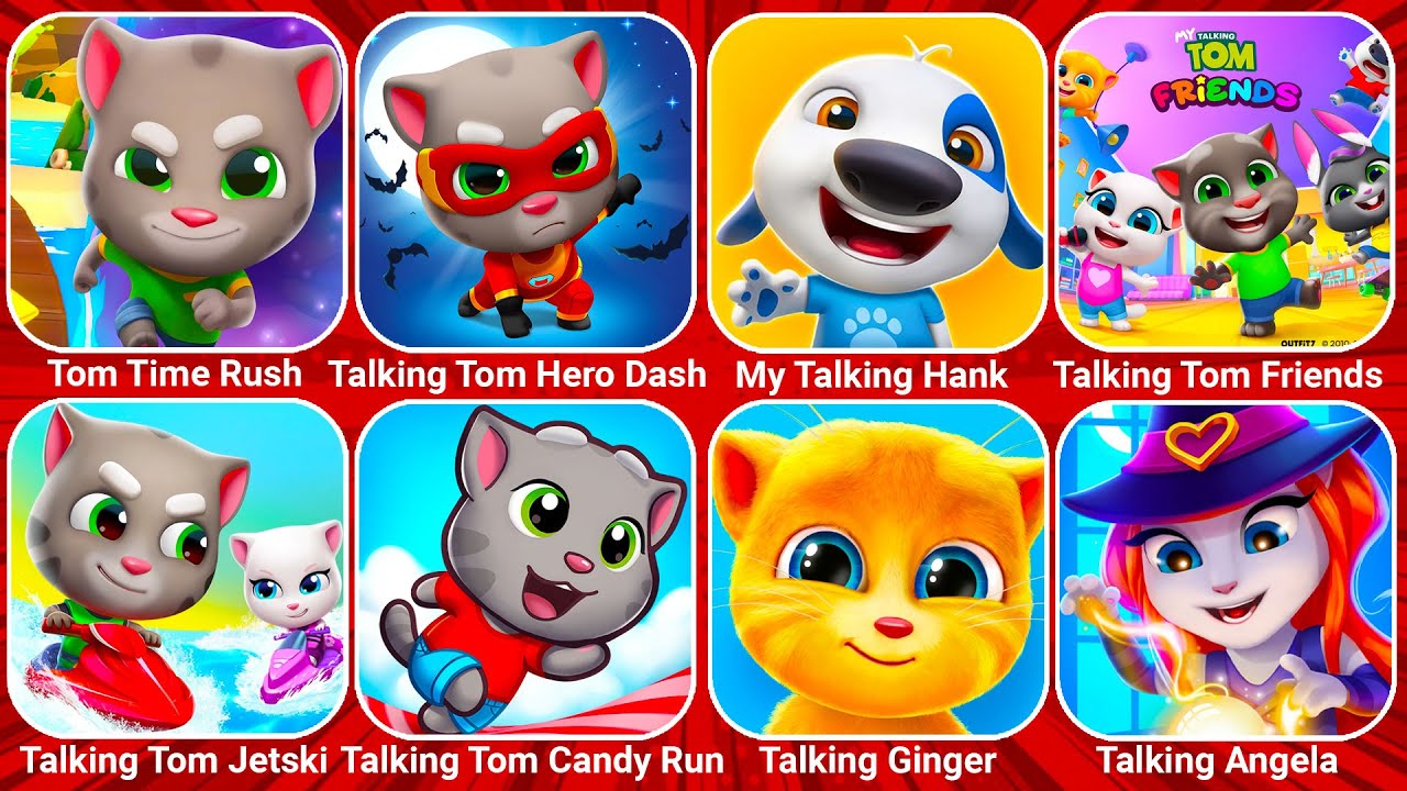 Tom Rtx Talking Tom Time Rush, Talking Tom Gold Run, Talking Tom Jetski ...