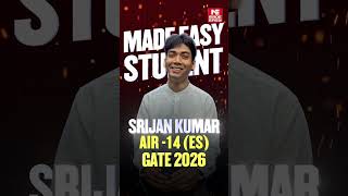 GATE 2026 AIR 14 | Srijan Kumar's Environmental Science Success Strategy!
