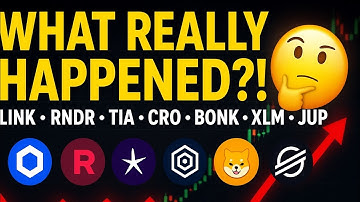 What REALLY Happened to Chainlink, Render, Celestia, Cronos, Bonk, Stellar & Jupiter? Truth Revealed