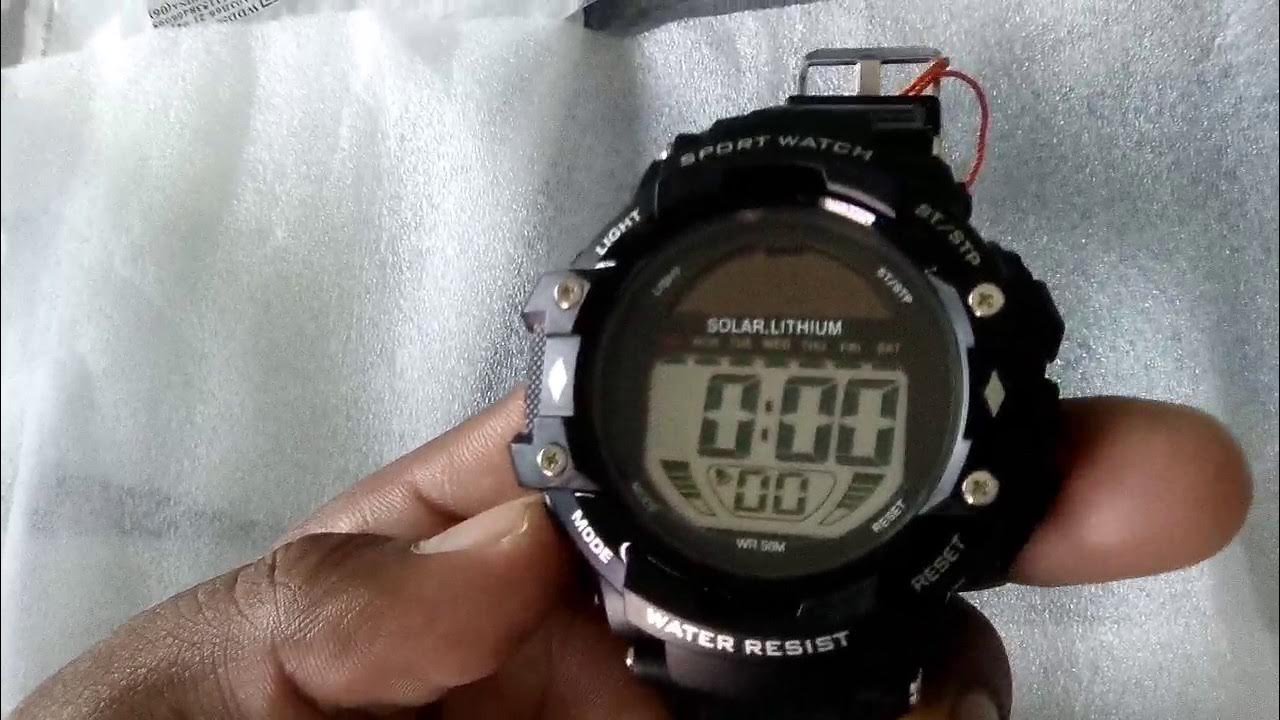 SKMEI 3751 SOLAR.LITHIUM WATCH YouTube