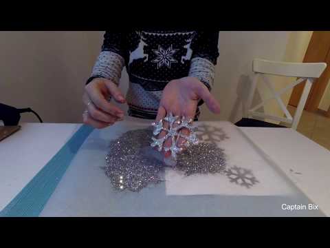 Video: Wie Man Eine Schneeflockendekoration Für Einen Weihnachtsbaum Macht