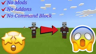How To Spawn Pillager without Crossbow [Peaceful Pillager] (Bedrock Edition)