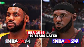 NBA 2K24 vs NBA 2K14: 10 Years Later | Graphics & Lighting Comparison