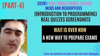 CS201 Introduction to Programming real screenshots Part-4