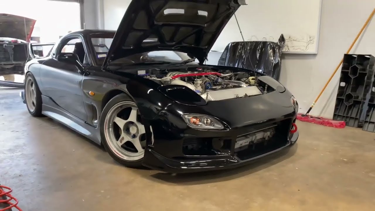 1993 Mazda RX7 FD3S RZ Cold start half Bridgeport - YouTube