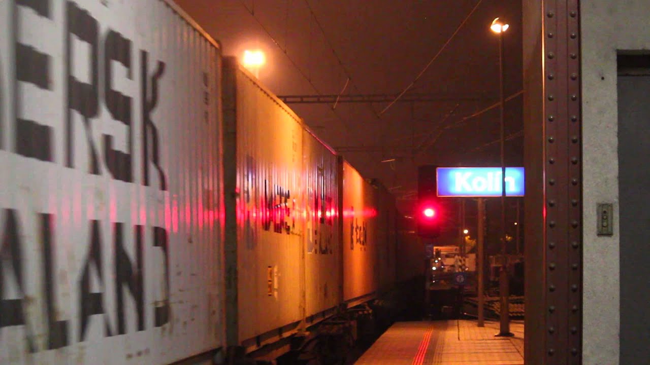 Nákladní vlak Kolín 21.10.2015