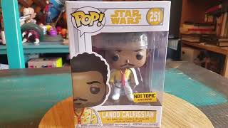 Pop! Lando Calrissian Solo Star Wars Hot Topic Exclusive Funko Vinyl Figure Review