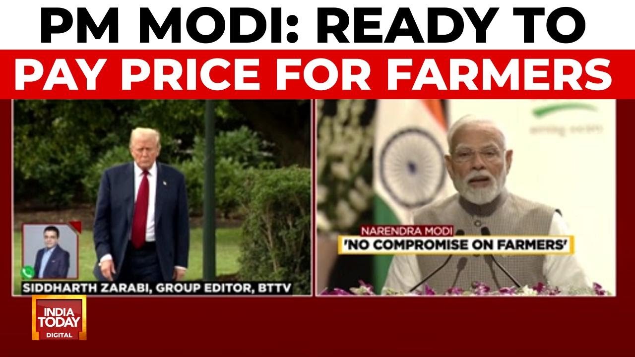 India-US Tariff War: Prime Minister's Firm Stance On Protecting Farmers' Interests | India today