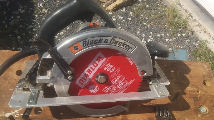 Showcasing my 50 year old 1970's black and decker circular saw. My only and  favorite saw that has held up for years. I put the original blade on for  the picture 