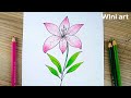 رسم سهل اسهل رسم وردة جميلة خطوة بخطوة تعلم رسم وردة سهل للمبتدئين رسم وردة رسومات سهله 