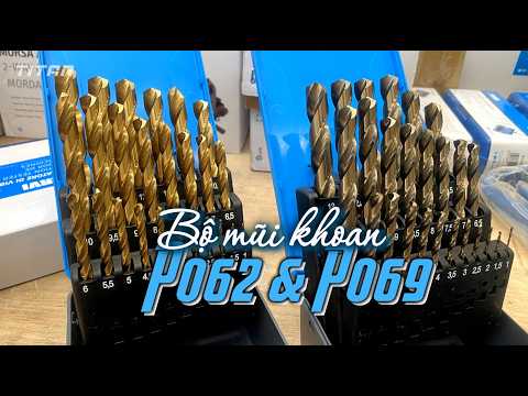 Lựa chọn loại mũi khoan Phủ titan (P062) hay có Cobalt 5% (P069) ? FERVI - Italia