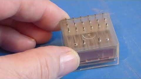 3D model of 12v 6Pole CO PCB Relay created with DSM