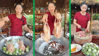 Mommy Sros cook delicious duck sour soup recipe | Amazing cooking | Cooking with Sros