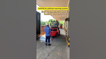 Forklift rear blind spot collision warning- AI camera detection