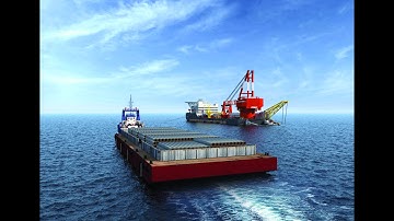 Shore Pulling & Subsea Pipelaying Animation | Offshore Animation