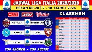 Jadwal Liga Italia 2025 ~ AC Milan vs Inter Milan | Pekan Ke-28 ~ Klasemen Liga Italia 2025 Terbaru