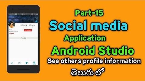 MyMemes-Social media application in android studio | visit others profile