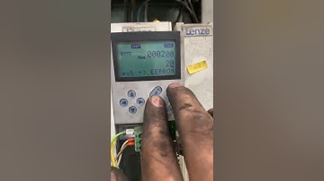 How to download / save parameter from keypad to the Lenze 9300 drive/ converter