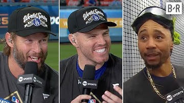 Clayton Kershaw, Freddie Freeman, Mookie Betts Talk Advancing to World Series | MLB on TBS
