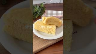 レンチン3分！米粉のたまご蒸しパン #手作りおやつ #簡単レシピ