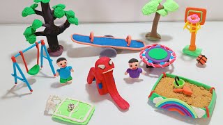 DIY How to Make Miniature Playground| Spiderman Slide😱| @toca_julia00