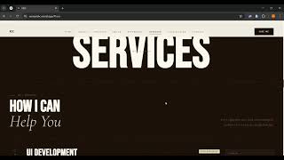 Portfolio website #webdevelop #uidesign #frontend 
